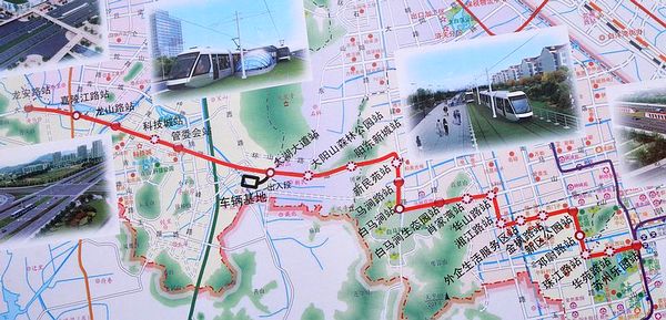 苏州有轨电车1号线路线