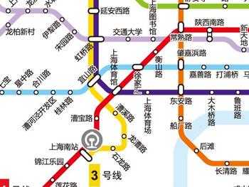 上海地铁3号线线路图