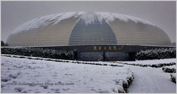 冰雪中的国家大剧院1