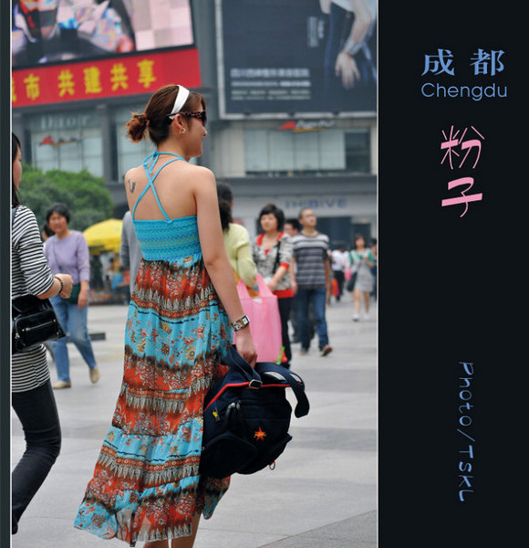 [街拍]美丽、温柔、婉约的成都粉子3