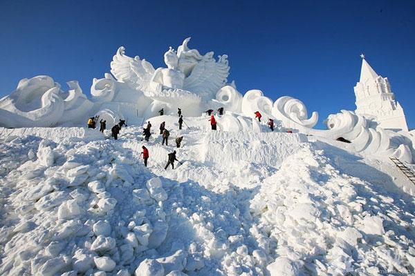 太阳岛雪雕博览会　哈尔滨独一无二的美丽风景线10