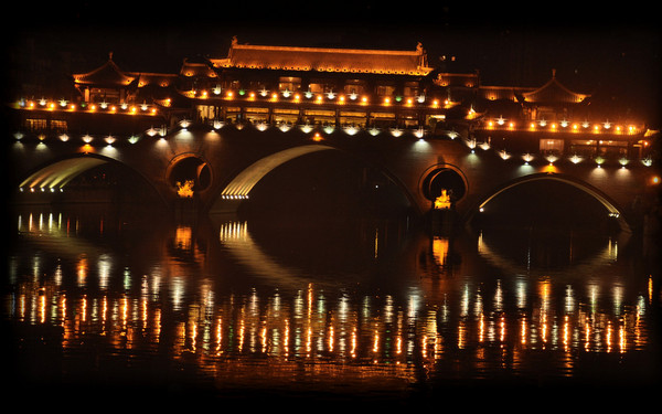 锦江春色来天地——夜游安顺廊桥、合江亭1