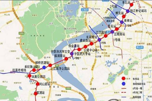 杭州地铁6号线首站主体结构施工1