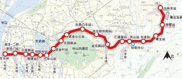 南京地铁4号线线路图1