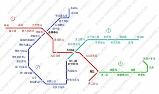 东莞地铁1号线路图