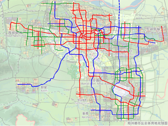 郑州地铁规划图公布1