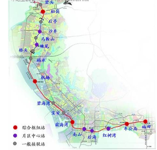 深圳地铁11号线最新线路图1