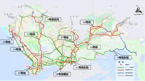 深圳地铁14号线延伸线规划图1