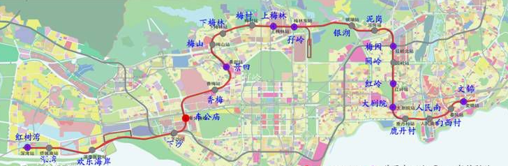 深圳地铁7号线9号线路图2