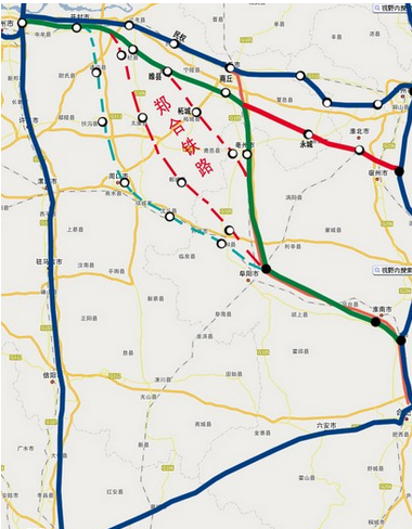 郑合高铁最新线路图1