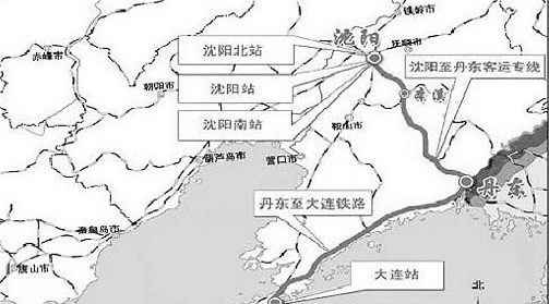 沈丹高铁线路图1