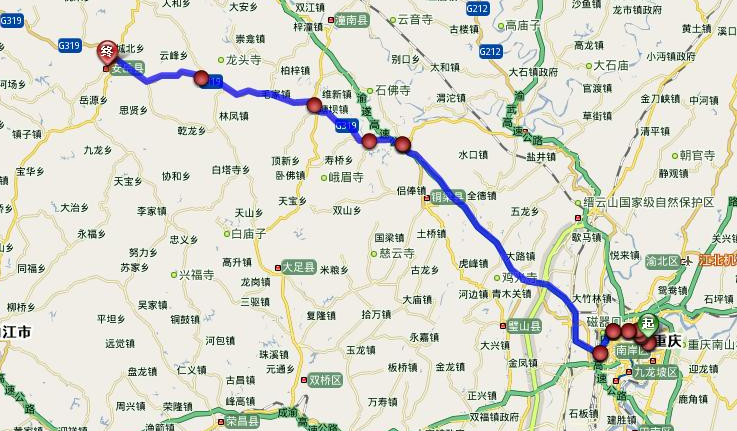 渝厦高铁线路图2