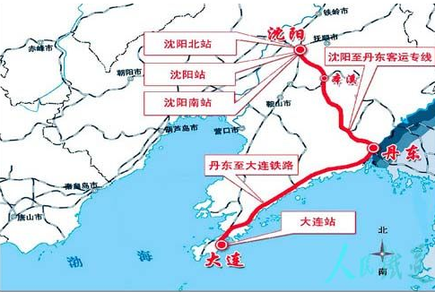 沈丹客运专线线路图1