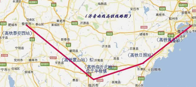 济青高铁线路图1