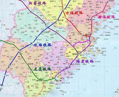 福厦高铁最新线路图1