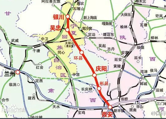 银西高铁最新线路图1