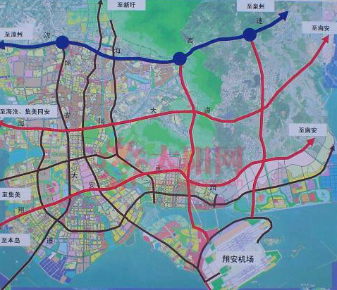 厦门新机场规划图