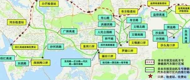 2017深圳外地车限行时间和路段