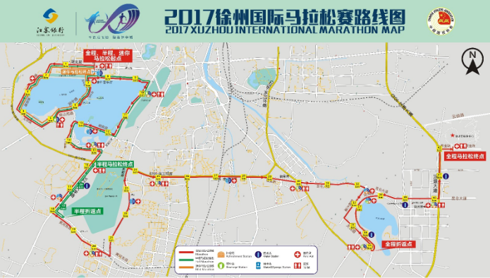 2017年4月9日徐州马拉松路线图