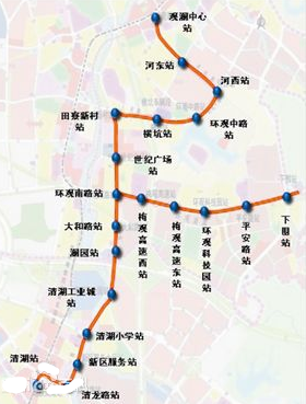 深圳有轨电车线路图