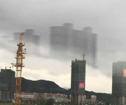 江西武宁县惊现海市蜃楼1