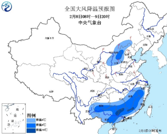 2017寒潮蓝色预警发布1