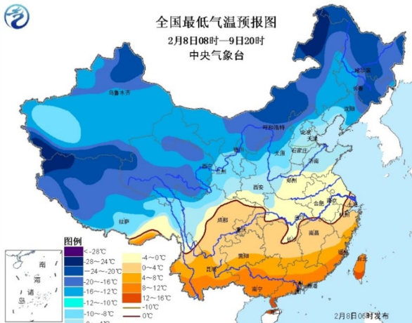 寒潮蓝色预警什么意思1