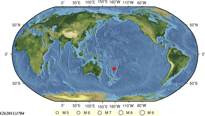 2018年9月17日5时11分斐济群岛以南地震最新消息1