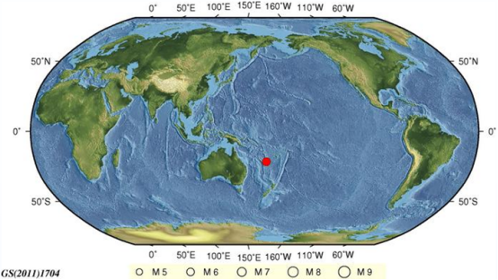 2018年10月16日洛亚蒂群岛地震最新消息1